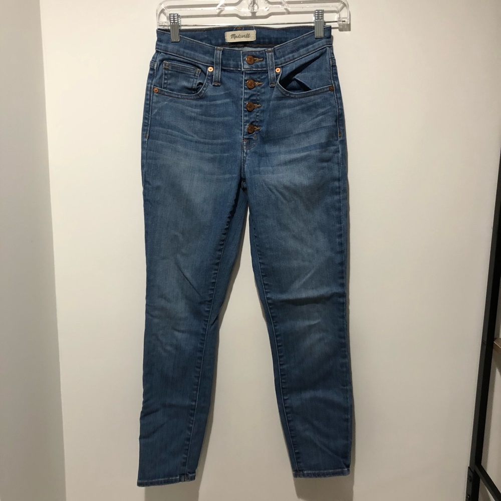 Madewell button-fly crop jeans, size 25